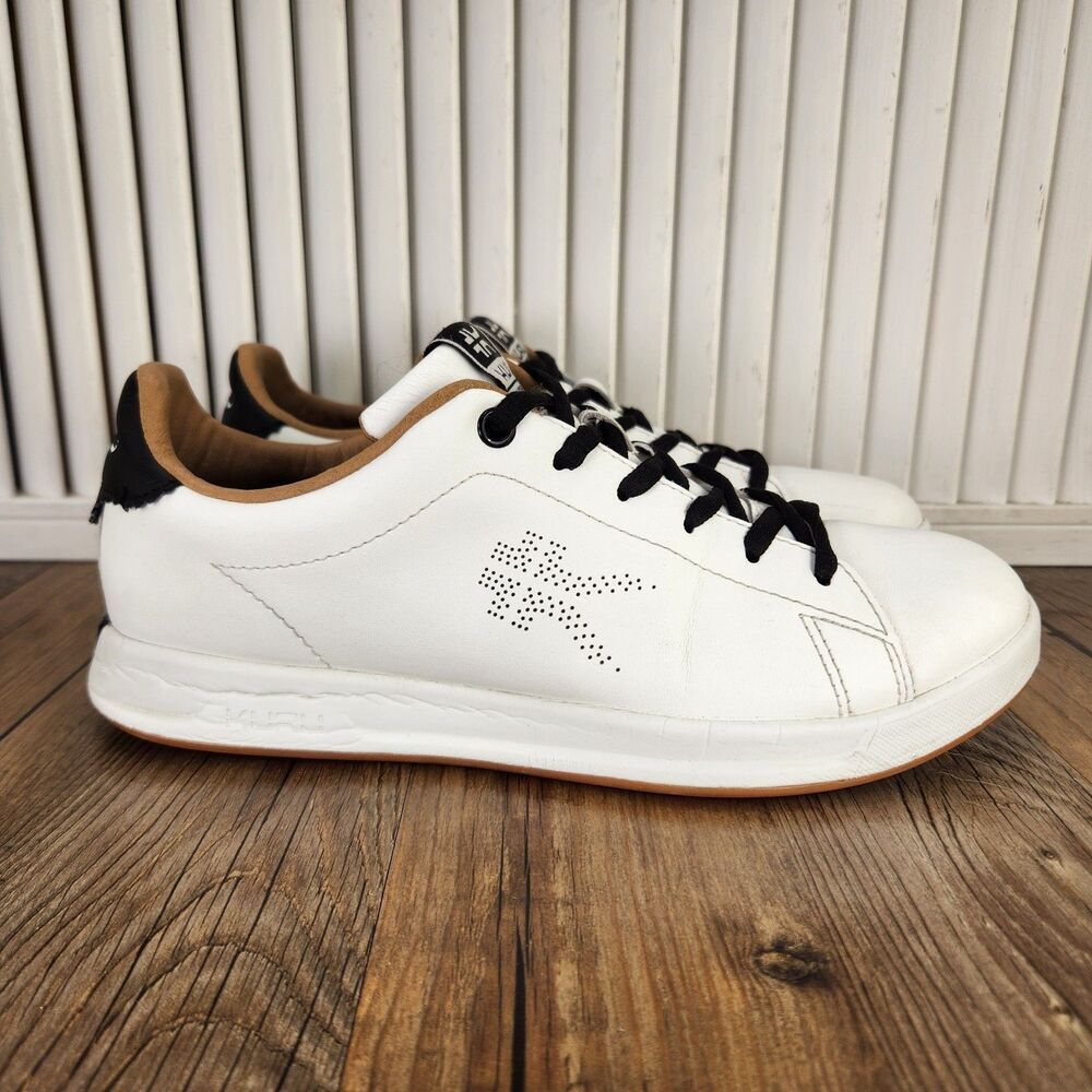 Kuru Roam Classic Court Sneakers Womens Size 8.5 White Leather Low Tennis Shoes